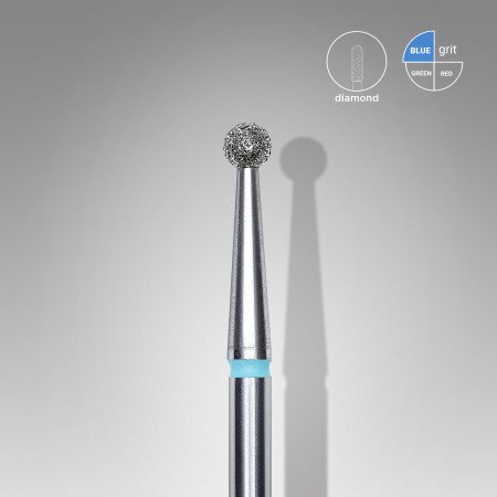 Staleks Diamantový brúsny nadstavec - “ball” blue 2,5mm - FA01B025 - Akce - jen za 75 Kč | NehtovyRaj.cz - Vše pro vaši krásu