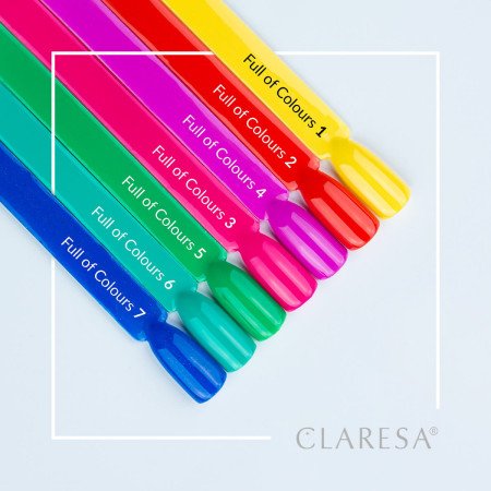 Gél lak CLARESA Full of Colours 5 5ml - Akce - jen za 98 Kč | NehtovyRaj.cz - Vše pro vaši krásu