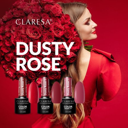 Gél lak CLARESA Dusty Rose 4 - Akce - jen za 98 Kč | NehtovyRaj.cz - Vše pro vaši krásu