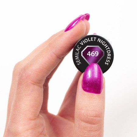 Semilac - magnetický gél lak 469 Violet Nightdress 7ml - Akce - jen za 255 Kč | NehtovyRaj.cz - Vše pro vaši krásu