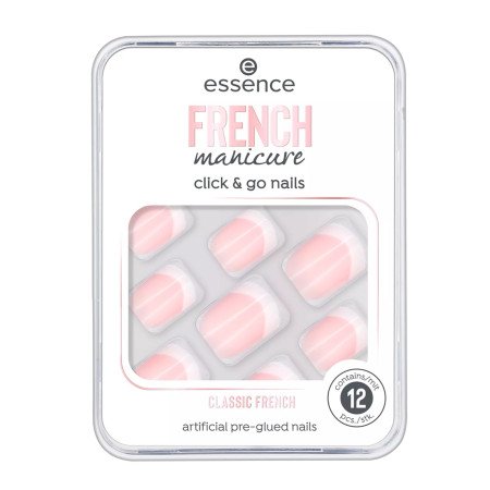 Essence umělé nehty french manicure click & go 01 Classic French