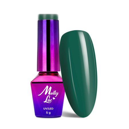 Levně 92. MOLLY LAC gel lak Rest & Relax Green to me! 5ml