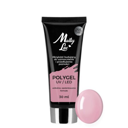 Levně Molly Lac Polygel - French Pink 30ml