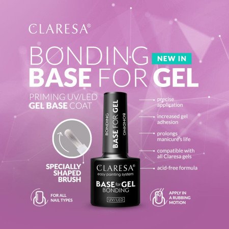 CLARESA Bonding Base for Gel 5g - Akce - jen za 98 Kč | NehtovyRaj.cz - Vše pro vaši krásu
