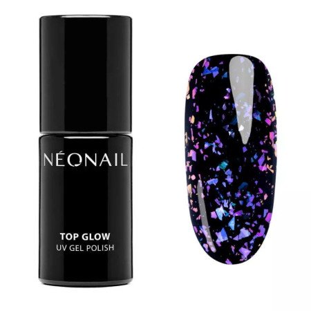 Levně Neonail - Top Glow Violet Aurora Flakes 7,2 ml