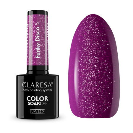 Gel lak CLARESA Funky Disco 5 5ml